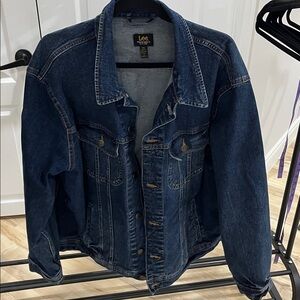 Lee Denim Jacket - Men’s or Oversized Women’s - EUC - Jean Jacket Dark Denim